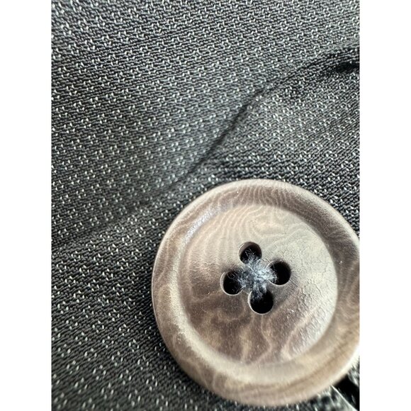 Armani Collezioni Mens 2 Piece Suit 46L Blazer 40X30 Pants Black 3 Button - Picture 4 of 16